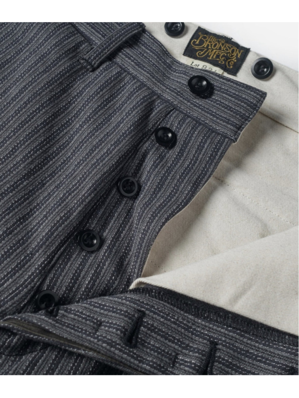 Lot 931 Black & Gray Stripe Pants W30 - Picture 4 of 6